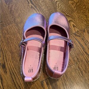 GAP girls Shimmering Pink espadrille style shoes